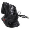 DIYEAH Car Double Head Cooling Fan for Vehicle Dashboard Rotatable Portable Air Circulation Fan Lightweight Design for Car Home Office Use Easy Installation view 1