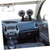 DIYEAH Car Double Head Cooling Fan for Vehicle Dashboard Rotatable Portable Air Circulation Fan Lightweight Design for Car Home Office Use Easy Installation view 2