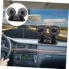DIYEAH Car Double Head Cooling Fan for Vehicle Dashboard Rotatable Portable Air Circulation Fan Lightweight Design for Car Home Office Use Easy Installation view 3