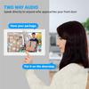 Wired Video Door Phone Apartment Intercom System,7 Inch Touch Monitor with 1080P HD Camera Doorbell,Supporting 5 in 1 Unlocking,Minitoring Motion Detecting for Home Villa,Tuya (1 doorbell + 4 monitor) view 3