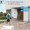 Wired Video Door Phone Apartment Intercom System,7 Inch Touch Monitor with 1080P HD Camera Doorbell,Supporting 5 in 1 Unlocking,Minitoring Motion Detecting for Home Villa,Tuya (1 doorbell + 4 monitor) view 4