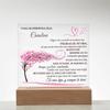 Lampara de Amor eterno| Placa acrlica | | Regalo de Navidad hija| Regalo de 15 anos | Sweet 16| quincianera| Cumpleanos hija| Personalizad, hija Regalo, Hermosa hija, mis hijas, que regalar a hija view 1