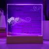 Lampara de Amor eterno| Placa acrlica | | Regalo de Navidad hija| Regalo de 15 anos | Sweet 16| quincianera| Cumpleanos hija| Personalizad, hija Regalo, Hermosa hija, mis hijas, que regalar a hija view 4