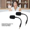 CHEOTIME 2 Pcs Microphone Replacement for Razer Barracuda X, Mic Replacement for Razer Barracuda X 3.5mm Headset Microphone Gaming Headset Microphone Black (Black) view 2