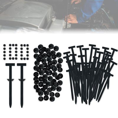 100PCS Nylon Universal Cable Tie Buckle - Automotive Zipper Clips for Car Heavy Duty New Multifunctional Nylon Plastic Rivet Grip Zip Ties with Pin & Button Design for Car Daily Repair Bumper Clips