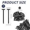 100PCS Nylon Universal Cable Tie Buckle - Automotive Zipper Clips for Car Heavy Duty New Multifunctional Nylon Plastic Rivet Grip Zip Ties with Pin & Button Design for Car Daily Repair Bumper Clips view 2