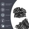 100PCS Nylon Universal Cable Tie Buckle - Automotive Zipper Clips for Car Heavy Duty New Multifunctional Nylon Plastic Rivet Grip Zip Ties with Pin & Button Design for Car Daily Repair Bumper Clips view 3