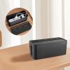 with Several Slots, Electrical Cord Organization Large Cable Storage Box, Charging Cables Power Strip and Black Cable Management Box, Bamboo Lid, Cord Organizer Box for view 3