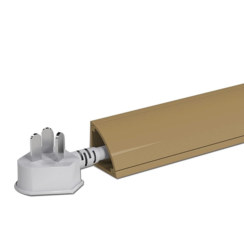Cable Cover Floor, Corner Cables Concealer, PVC Material, Fire Retardant and Anti-Static, Suitable for Ceiling Corners, Wall Corners and Floors Skirtings(Yellow,100x30x30cm/39x12x12in)