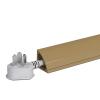Cable Cover Floor, Corner Cables Concealer, PVC Material, Fire Retardant and Anti-Static, Suitable for Ceiling Corners, Wall Corners and Floors Skirtings(Yellow,100x30x30cm/39x12x12in) view 1