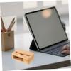 Angoily Portable Wooden Phone Stand Sound Amplifier Mini Mobile Video Speaker Fit Compact Cell Phone Holder for Video Calls and Music Enjoyment view 2