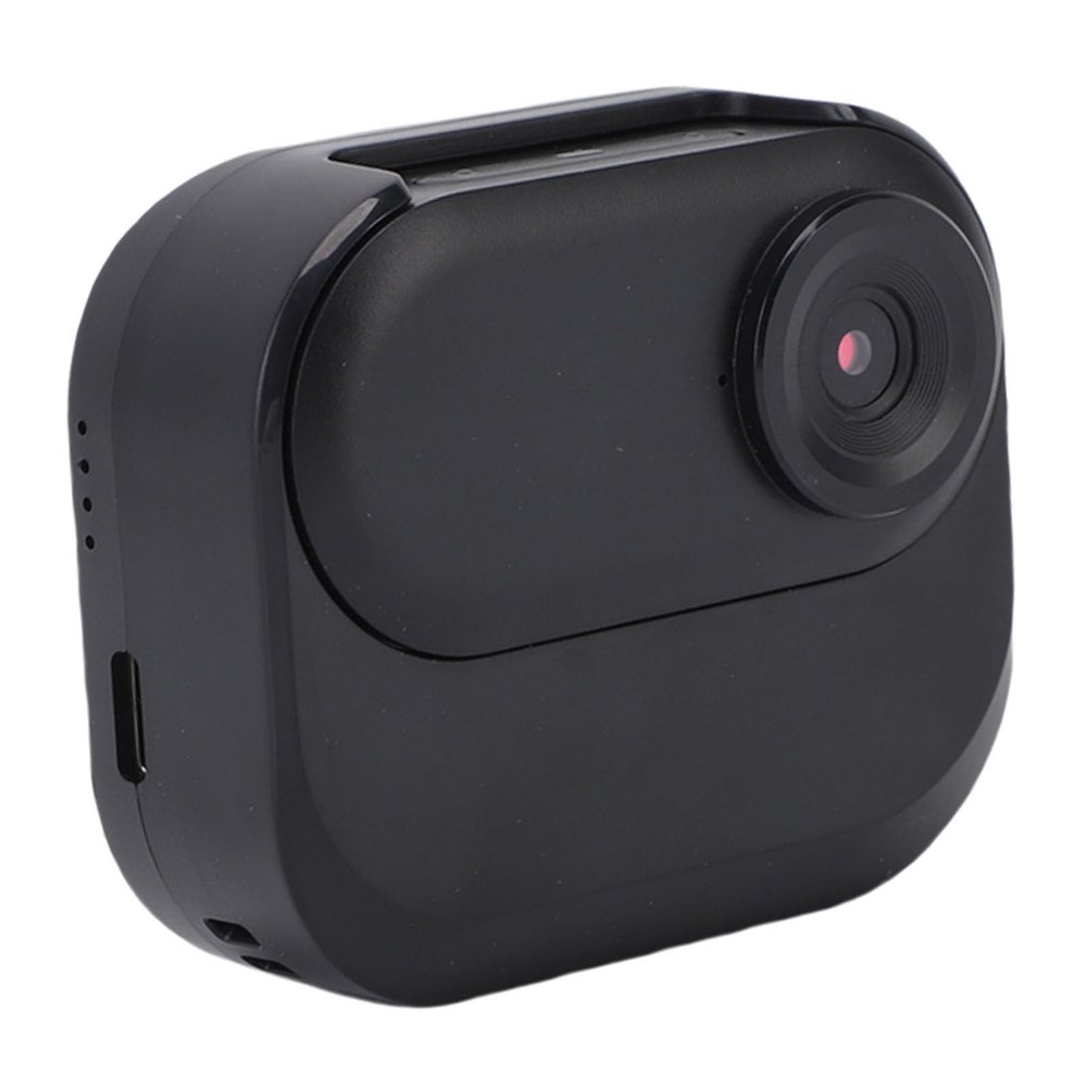 ASHATA Small Action Camera, 0.96 Inch Screen 12MP 1080P HD Water Proof Magnetic Wearable Thumb Camera, for Cycling, Motorcycle, Travel, Pet and Walking (Black)