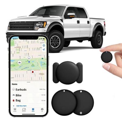 GPS Tracker for Vehicles Work with Find My(iOS Only), Safe Sync GPS Tracker Mini Car Item Finder, Hidden Car Location GPS Tracking Tags Device No Month Fee NO Subscription No SIM