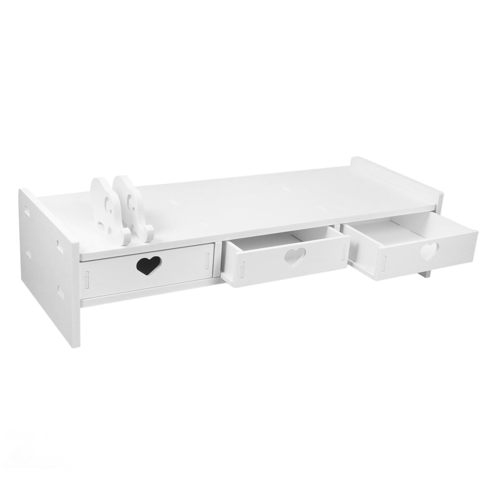balacoo Desktop Monitor Riser with Keyboard Storage Desk Organizer for Office and Home Elevates Computer Screen to Comfortable Height Easy to Clean Surface Space Saving Desk Shelf for