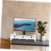 balacoo Desktop Monitor Riser with Keyboard Storage Desk Organizer for Office and Home Elevates Computer Screen to Comfortable Height Easy to Clean Surface Space Saving Desk Shelf for view 4