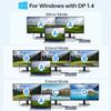 8K USB C Laptop Docking Station Dual Monitor,MOKiN Docking Station 3 Monitors with 2*DisplayPort,HDMI,15 in 1 USB C Dock 100W PD,6*USB Ports,Ethernet,SD&TF,for Dell/HP/MacBook (Include Power Adapter) view 2