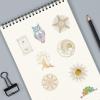 50PCS Transparent Fantasy Stickers, Gloden Celestial Aesthetic Stickers for Scrapbooking, Journaling & DIY Crafts, Clear PET Cosmic Moon Sticker for Water Bottles, Laptop, Luggage, Phone view 4