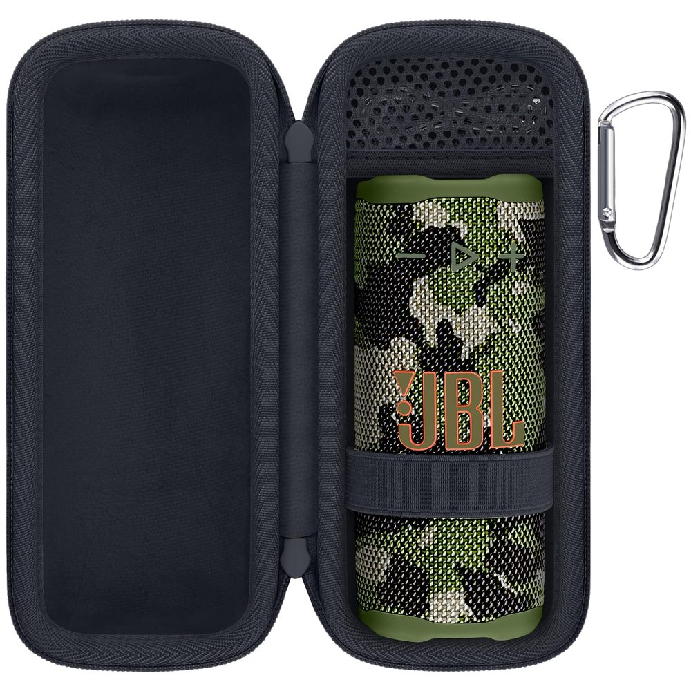 co2CREA Case for JBL Grip Compact Bluetooth Speaker, Portable Hard Travel Bag with Carabiner (Camo Case)