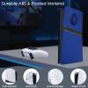 Shockproof Faceplates with Cooling Vents for PS5 Pro Digital Edition - Hard ABS Matte Replacement Cover Plates, Dustproof & Anti-Scratch Snap-On Panels (for PlayStation 5 Pro Digital Console), Blue view 4