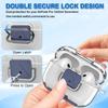 Wacanc for AirPods Pro 2nd/1st Generation Protective Case with Secure Lock Clip,Shockproof Full Protection Phone Stand Design TPU Case with Carabiner&Clean Kit (Clear) view 4