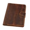 Personalized Vintage Leather Folio Case for 2024 iPad Air 11", Hand-Stitched Stand Cover with Strap, Card Pocket &Name Engraving Y02-IXPMNC view 1