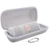 co2CREA Case for JBL Grip Compact Bluetooth Speaker, Portable Hard Travel Bag with Carabiner (White Case) view 2