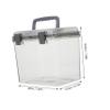 NUOBESTY Handheld Outdoor Camera Lens Moisture Storage Box Large Capacity Household Container with Handle for Pills Accessories Jewelry Organization view 2