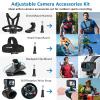 Action Camera Accessories Kit, 60 in 1 Action Camera Mount Set Compatible with Gopro Hero 13 12 11 10 9 8 7 6 5/Session 5/Hero 4/3+/3/2/1, Akaso, Insta360, DJI Osmo Recording view 2