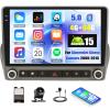 4+64G Android 15 Car Stereo for Chevrolet Chevy Camaro 2008-2015 with Wireless Carplay Android Auto, 9" 1280 * 720 Incell Touchscreen Radio with Bluetooth 5.0/32 EQ/GPS/WiFi/FM/RDS/SWC/Backup Cam view 1