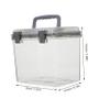 balacoo Portable Handheld Storage Box with Lid Wear Resistant Sundries Organizer Container for Camera Lenses Multi Purpose Case for Travel Camping and Home Storage view 2