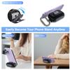 Wacanc for AirPods Pro 2nd/1st Generation Protective Case with Secure Lock Clip,Shockproof Full Protection Phone Stand Design TPU Case with Carabiner&Clean Kit (Black) view 3