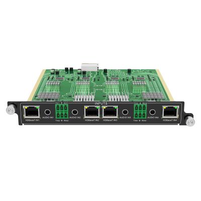 1080P@60Hz HDBT Input Card 4 Port (1-Card 4-Port) for MT-VIKI Modular Matrix Switcher Video Wall Controller w/Audio+RS232 Port, EDID, Seamless Switching