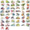 100 PCS Parrot Stickers Pack  Waterproof Vinyl Decals for Water Bottles, Laptops, Phones, Notebook, Cars  Cool Vibrant Graphics for Parrot Enthusiast view 3