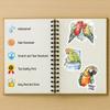 100 PCS Parrot Stickers Pack  Waterproof Vinyl Decals for Water Bottles, Laptops, Phones, Notebook, Cars  Cool Vibrant Graphics for Parrot Enthusiast view 4