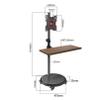 UMJIGF Universal TV Stand, Mobile Floor TV Stand - with Keyboard Tray TV Computer Monitor Horizontal and Vertical Rotating Bracket Floor Mobile Cart Live Video Business Meeting Rack, VESA 200x view 2