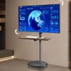 UMJIGF Universal TV Stand, Mobile Floor TV Stand - with Keyboard Tray TV Computer Monitor Horizontal and Vertical Rotating Bracket Floor Mobile Cart Live Video Business Meeting Rack, VESA 200x view 3