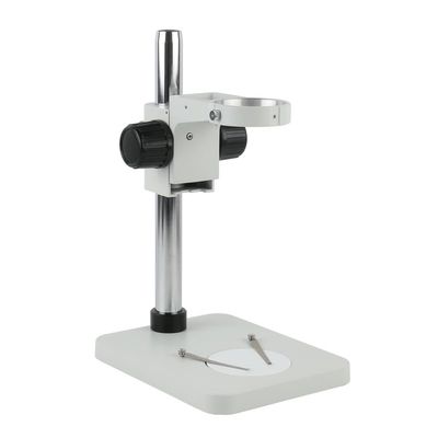 1pc Trinocular Microscope Binocular Microscope Stereo Microscope Adjustable Table Working Stand Holder+76mm Ring Holde+32mm Pillar(Grey)