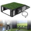 Golf Simulator Projector Cover Enclosure, Floor Outdoor Mounted Enclosure, With Cooling Fan and Artificial Turf to Better Protect The Golf Simulation Projector view 1