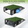 Golf Simulator Projector Cover Enclosure, Floor Outdoor Mounted Enclosure, With Cooling Fan and Artificial Turf to Better Protect The Golf Simulation Projector view 3
