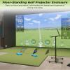 Golf Simulator Projector Cover Enclosure, Floor Outdoor Mounted Enclosure, With Cooling Fan and Artificial Turf to Better Protect The Golf Simulation Projector view 4