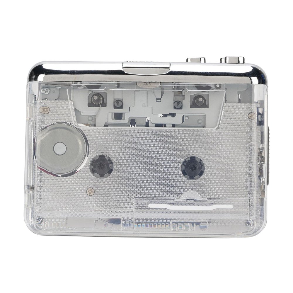 VBESTLIFE Portable Cassette Tape Player, USB C Cassette to MP3 Converter with 3.5mm Noise Canceling Headphone for PC Laptop