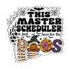 (4Pcs-2.5in) Master Scheduler Vinyl Decal Sticker  Halloween Vinyl Sticker - Here for The Boos Decal for Laptops, Water Bottles, Cars, Bumpers, Toolboxes  Gift for Master Scheduler, Office view 1