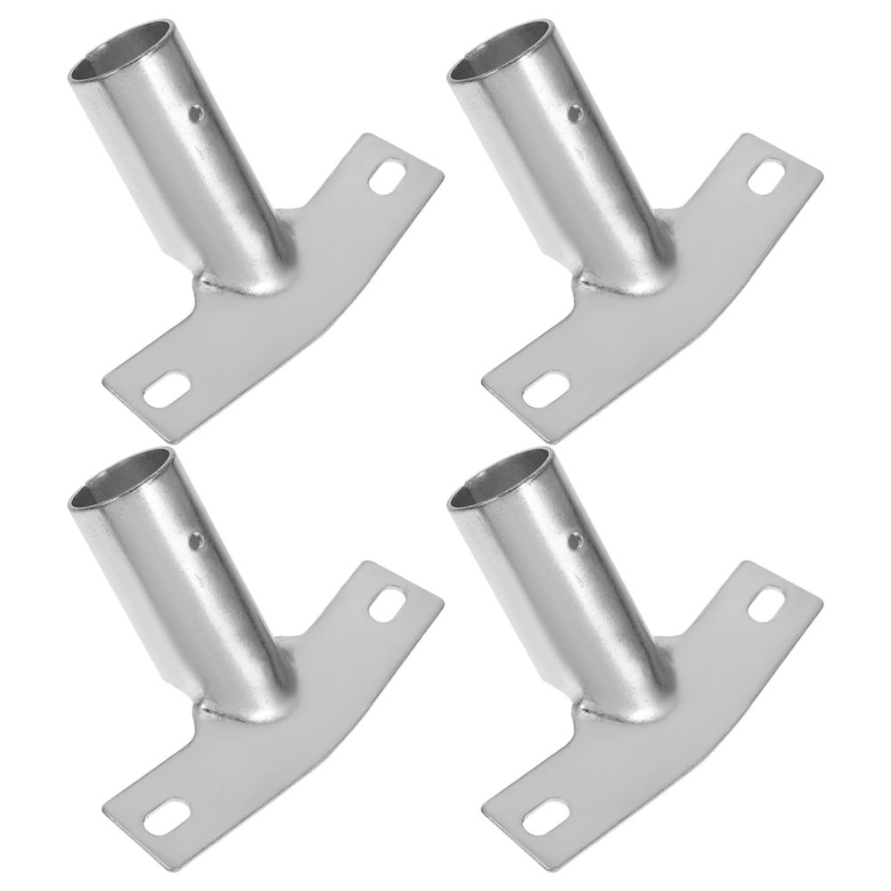 4pcs Broom Handle Bracket Replacement Iron Pole Adapter