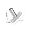 4pcs Broom Handle Bracket Replacement Iron Pole Adapter view 2