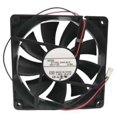 4710KL-04W-B10 Fan 12CM for 12V 0.16A 12025 120X120X25MM 2-Wire Cooling Fan