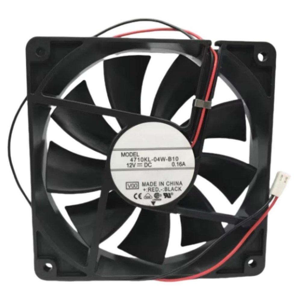 4710KL-04W-B10 Fan 12CM for 12V 0.16A 12025 120X120X25MM 2-Wire Cooling Fan