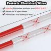 10pcs/20pcs/50pcs Fiberglass Braid Sleeving, Insulated Cable Sleeves, 1/4/10/16/25/30/40/50/60 mm Inner Diameter, High Temperature Resistant Up To 180C(50pcs,3.5mm) view 3
