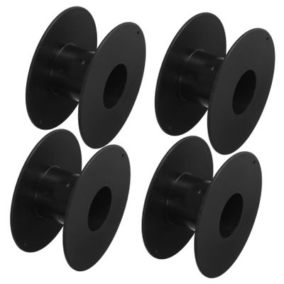 SEWACC 4pcs Electrical Cord Reel Large Capacity Plastic Cable Organizer for Wire Management Portable Storage Reel for Copper Steel Fishing Line