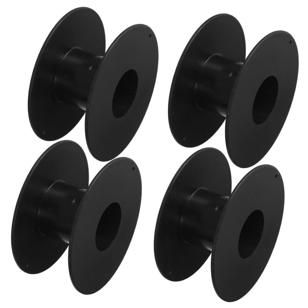 SEWACC 4pcs Electrical Cord Reel Large Capacity Plastic Cable Organizer for Wire Management Portable Storage Reel for Copper Steel Fishing Line