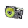 5PK Black On Fluro Yellow 18mm Fluorescent Tape Compatible with Label Printer Models KL-60 KL-60SR KL-C500 KL-P350W AR-18FYW view 2
